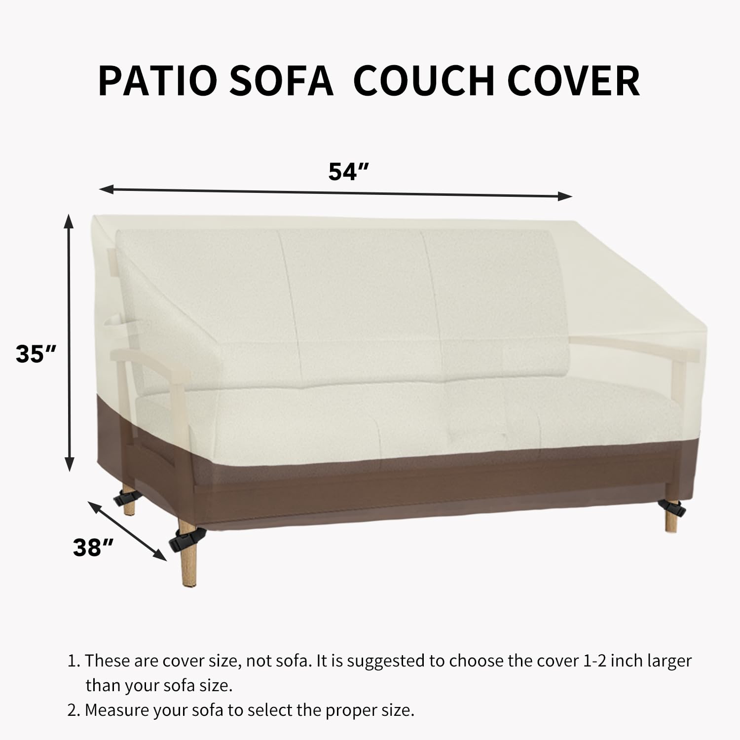 Easy-Going cover in patio setting shielding furniture from weather