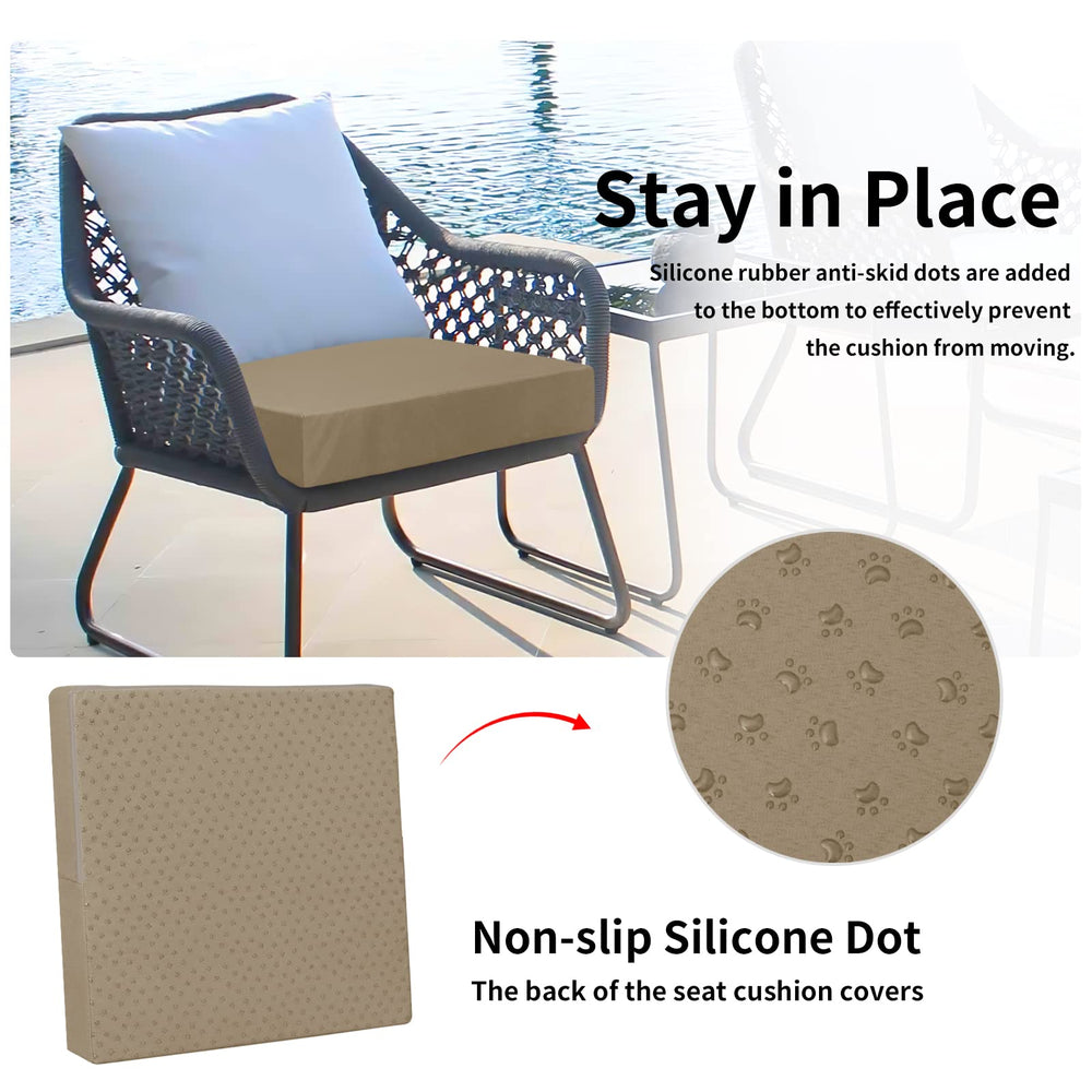 Easy-Going underside showing non-slip backing that helps the cover stay put on seats and reduces shifting