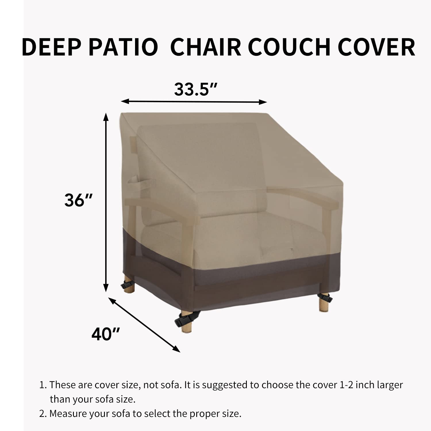 Easy-Going cover on patio demonstrating weather protection and neat look