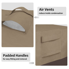 Easy-Going cover on patio showing weather protection and blended décor benefit