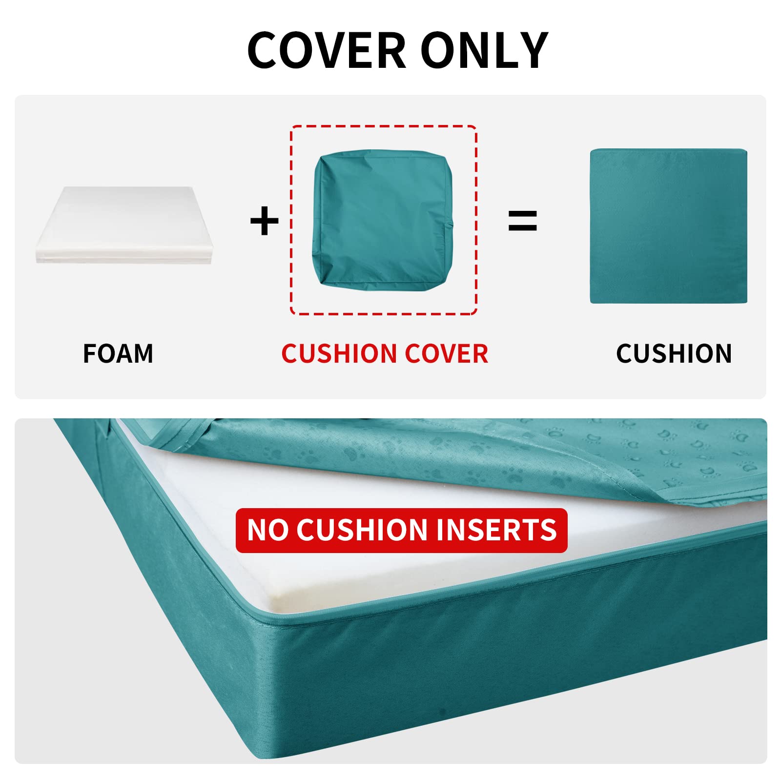 Easy-Going pack de cuatro fundas teal ideal para renovar cojines