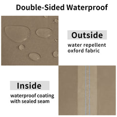 Easy-Going padded handles being used to install cover, makes fitting easier