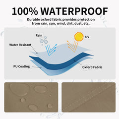 Easy-Going oxford fabric texture close-up showing durable waterproof weave
