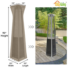 Easy-Going close-up zipper and padded handle for easy removal and secure grip