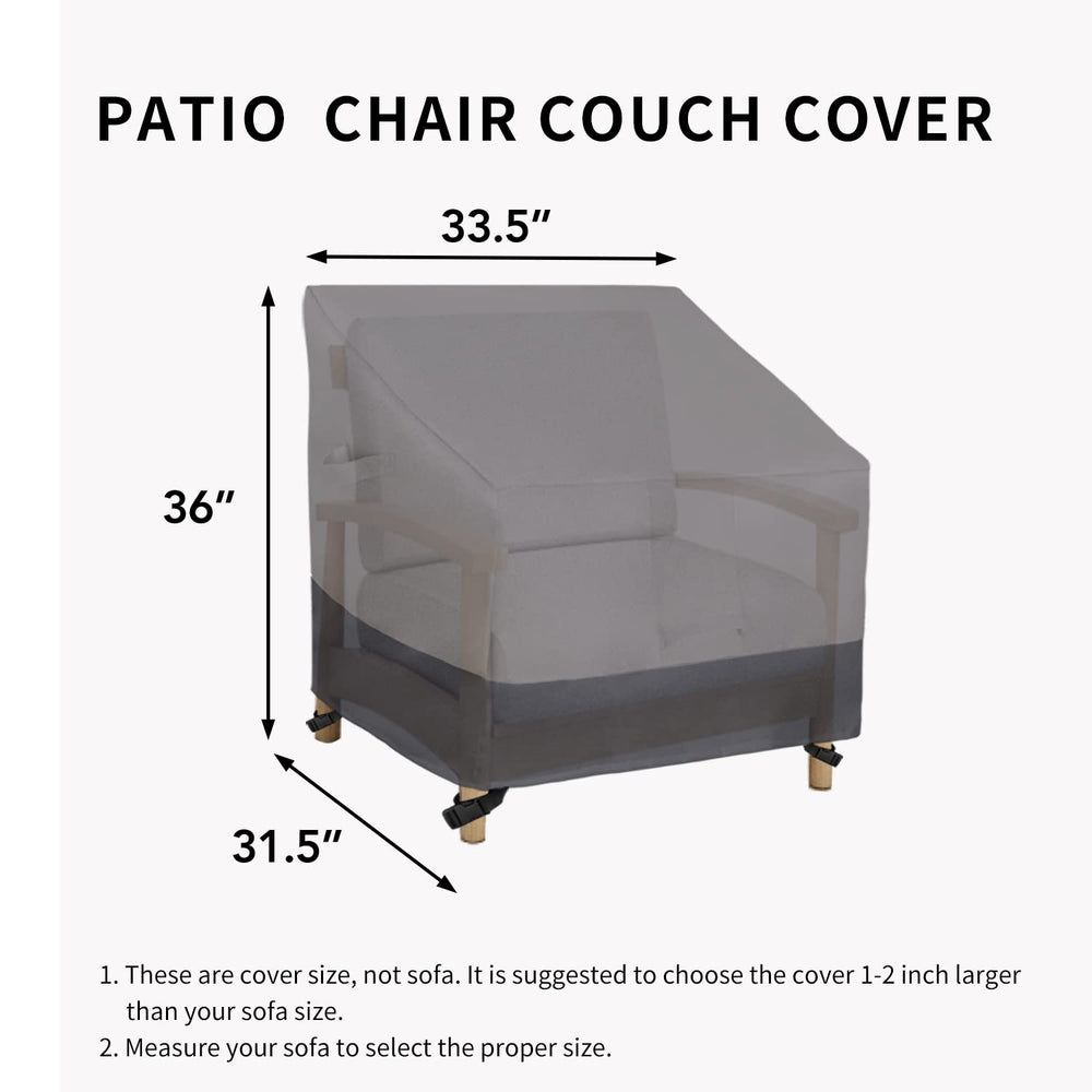 Easy-Going cover on chair showing size comparison and full coverage benefit