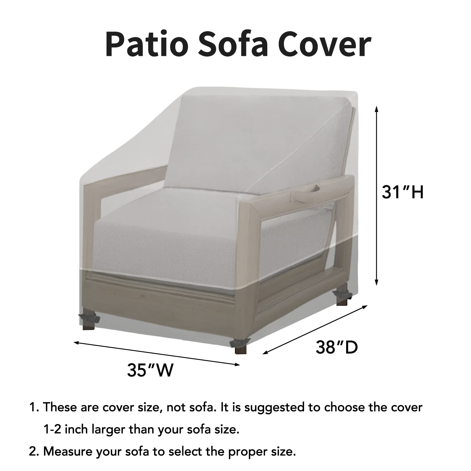 Easy-Going side profile cover fitted on chair showing protective fit