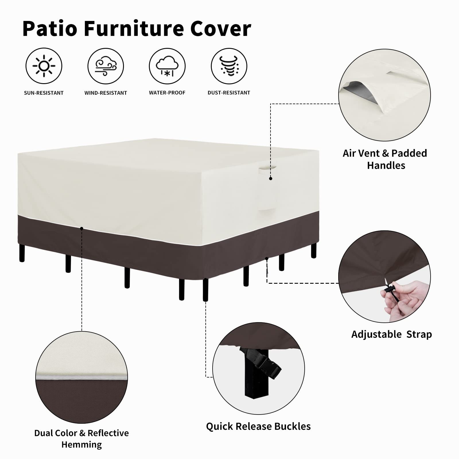 Easy-Going air vent and reflective hemming reducing condensation and wind lofting