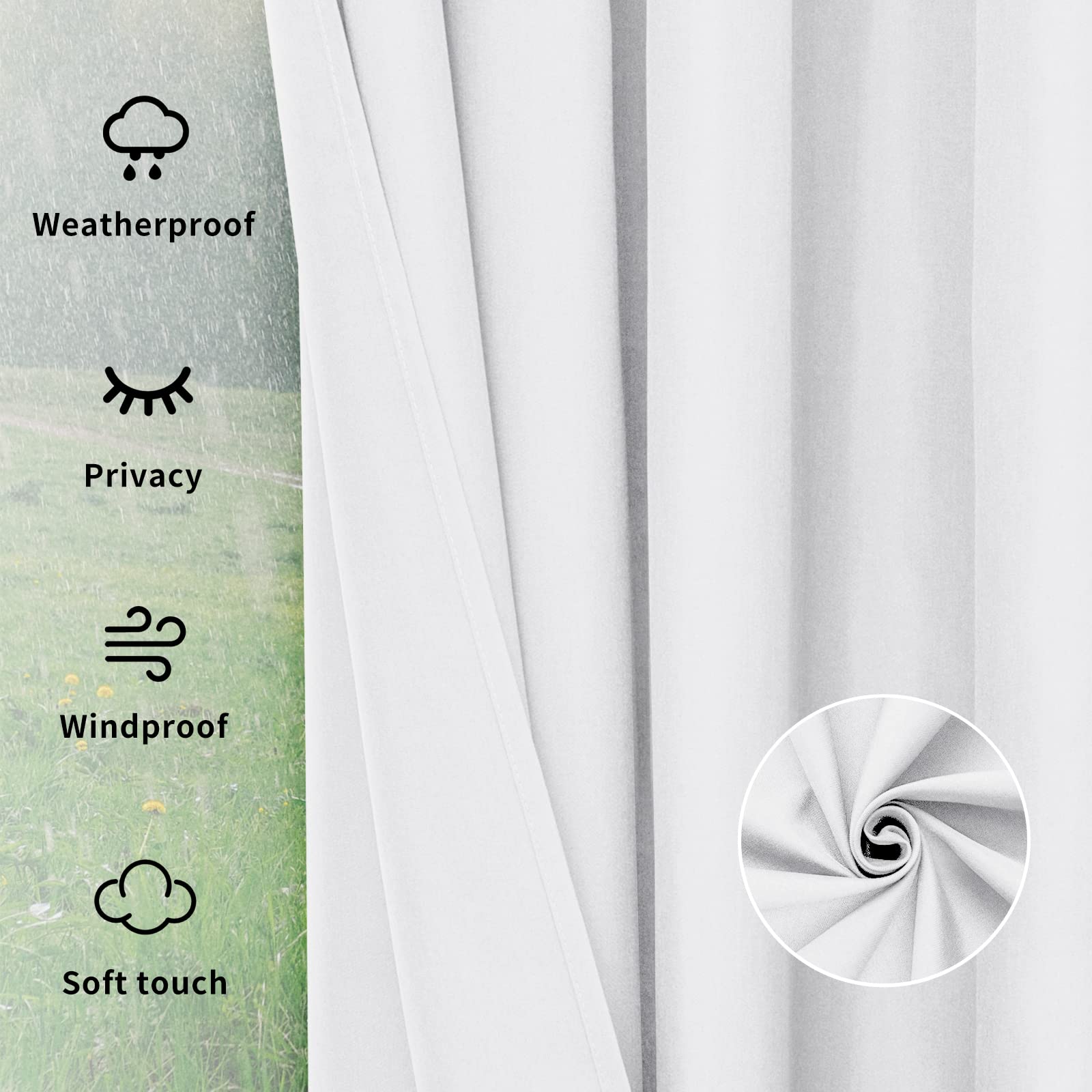 Easy-Going panels next to chair showing 54x96 inch scale and full coverage