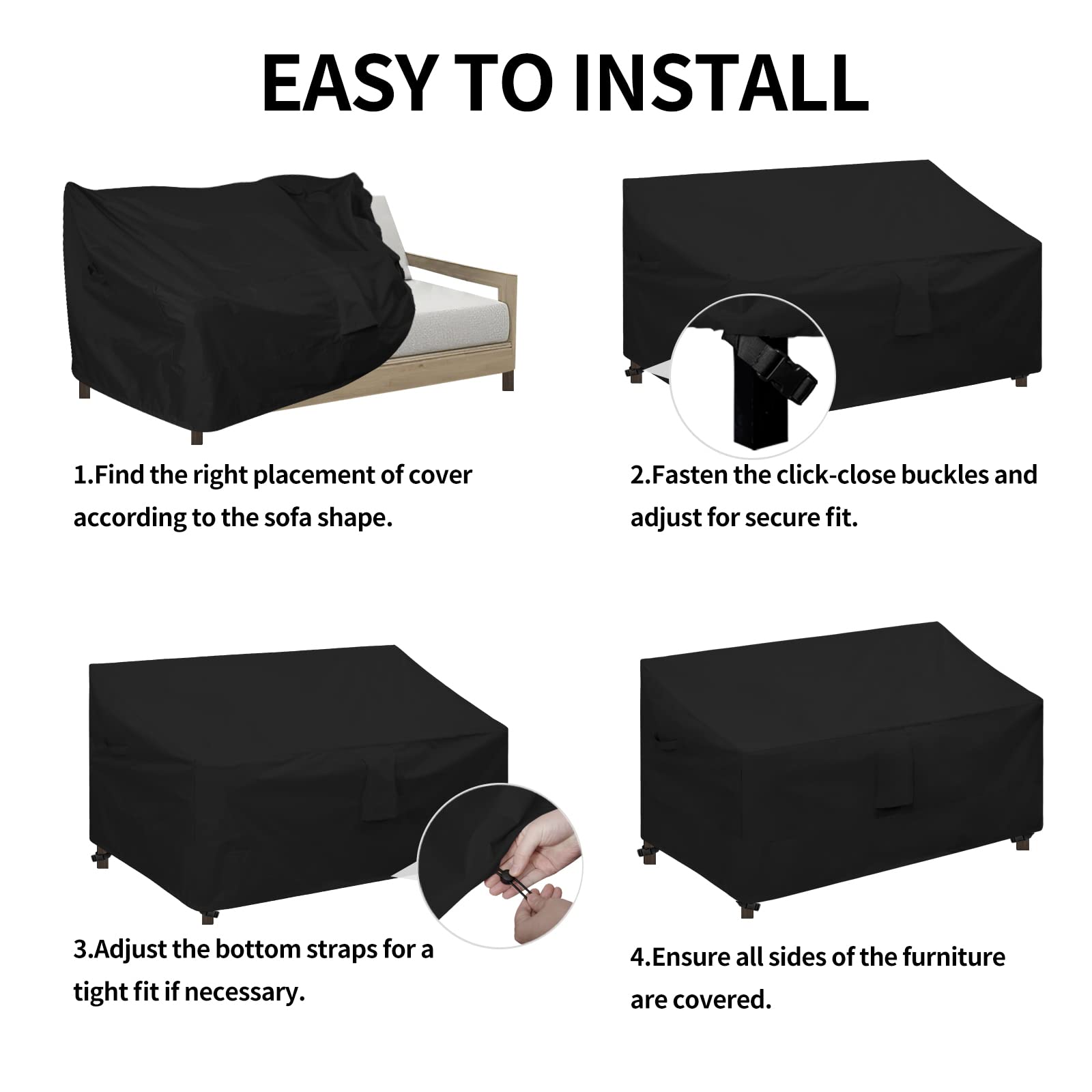 Easy-Going cover next to tape measure illustrating correct sizing