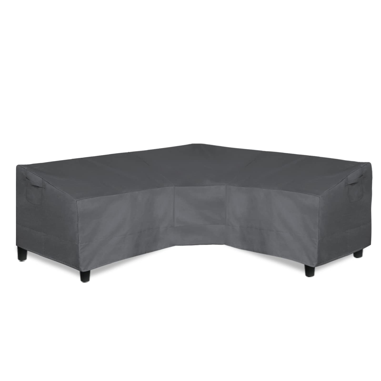 Easy-Going front view of V-shaped sectional cover showing full protection and fit