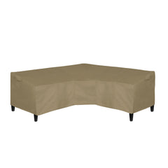 Easy-Going front view of V-shaped cover protecting sectional furniture