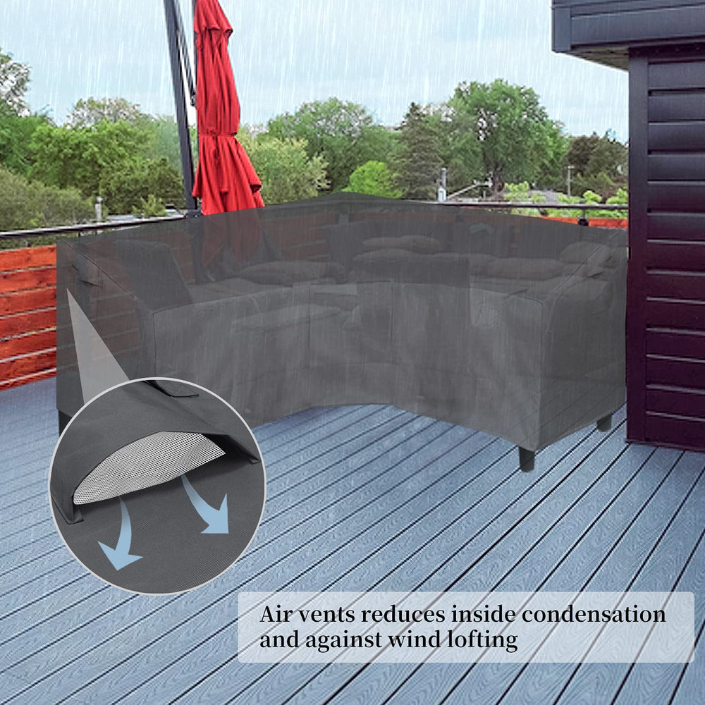 Easy-Going ventilation flap close-up reducing condensation and wind lofting benefit