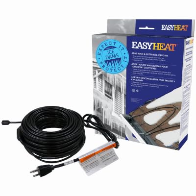 Easy Heat ADKS-500 kit front view showing cable and clips for reliable ice prevention