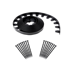 EasyFlex front view of coil kit showing 40ft and spikes, durable border benefit