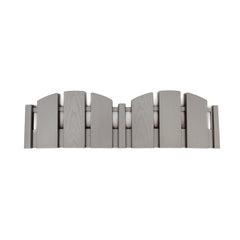 EasyFlex front view of gray Adirondack edging kit showing neat border and benefit durability