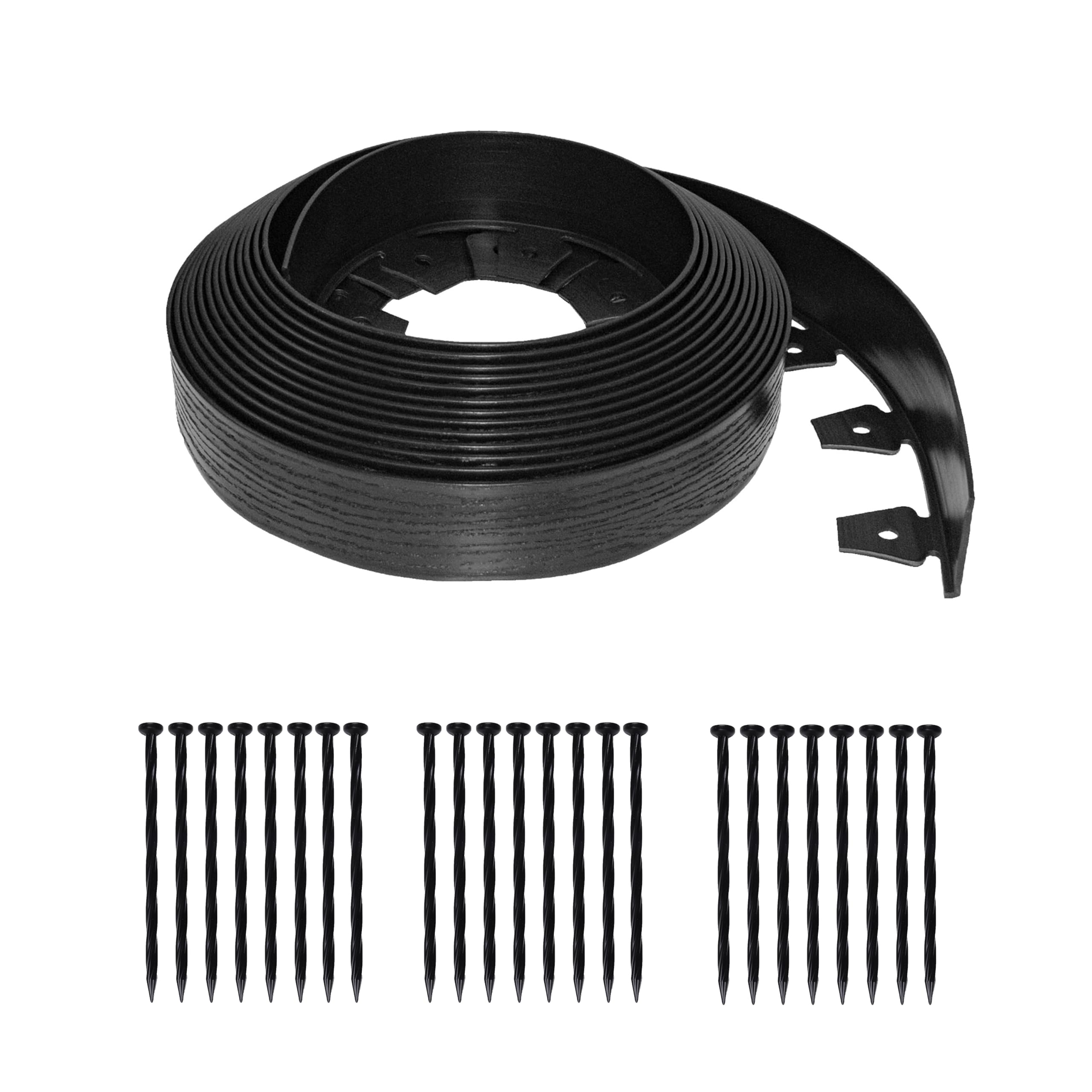 EasyFlex front view of 40ft coil showing neat black border benefit