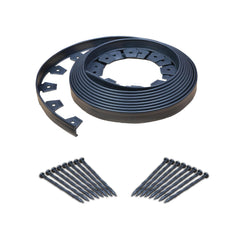 EasyFlex front packaging showing 40-foot kit and included spikes for quick install