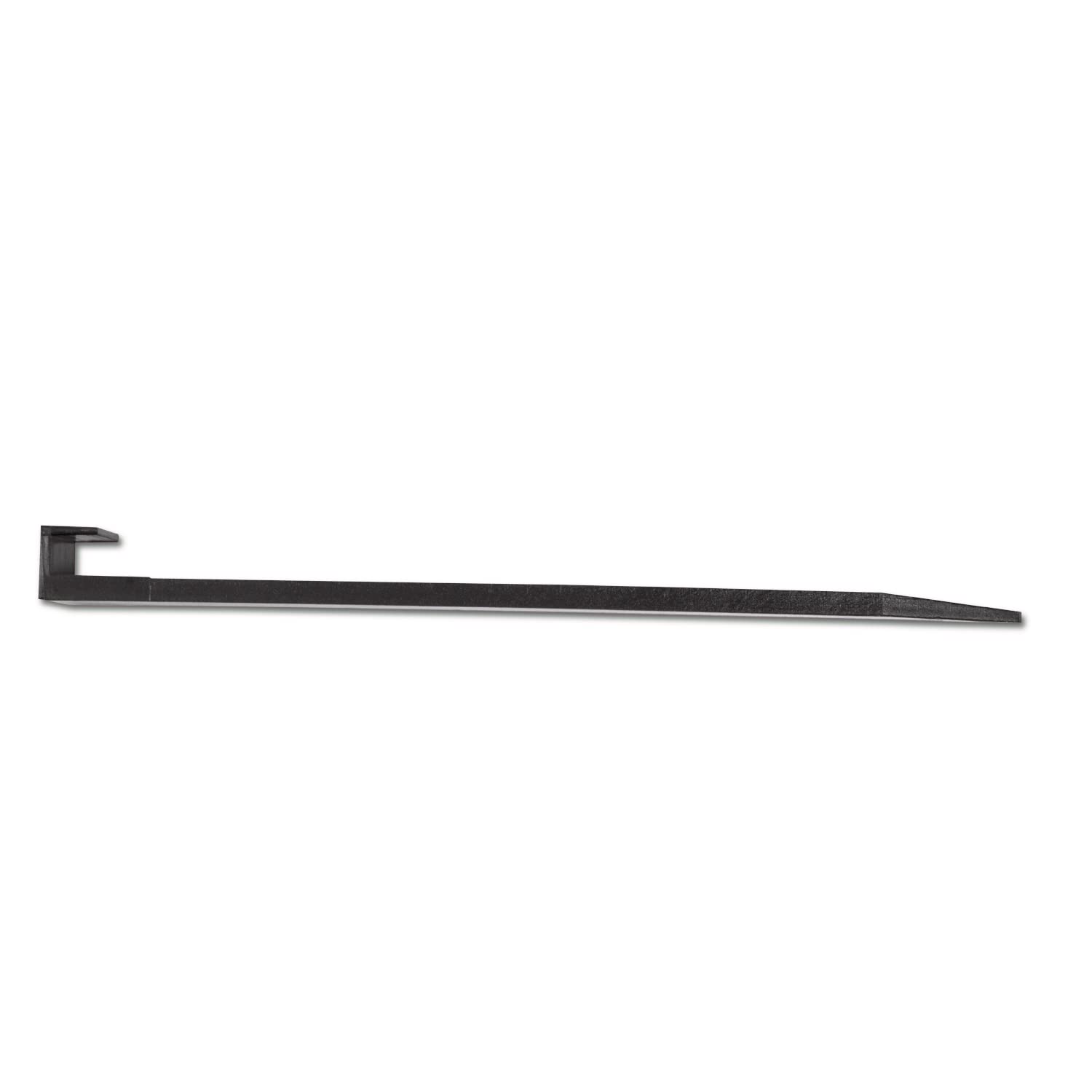 EasyFlex flat shaft pressed against landscape edging for tight fit