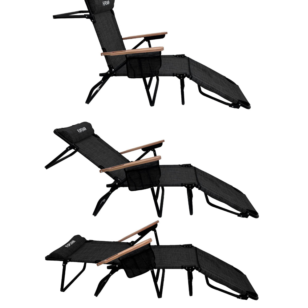 EasyGo Flip Chair folded for compact storage and easy transport