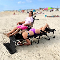 EasyGo Flip Chair Textilene mesh detail for fast drying and support