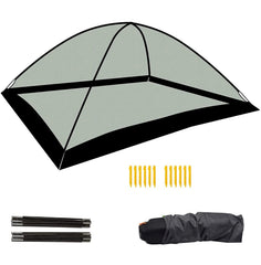 easypro zipper and fiberglass pole close-up showing durable access feature
