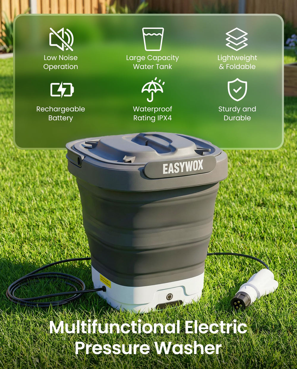 EasyWox folded compact size demonstrating transportable storage benefit
