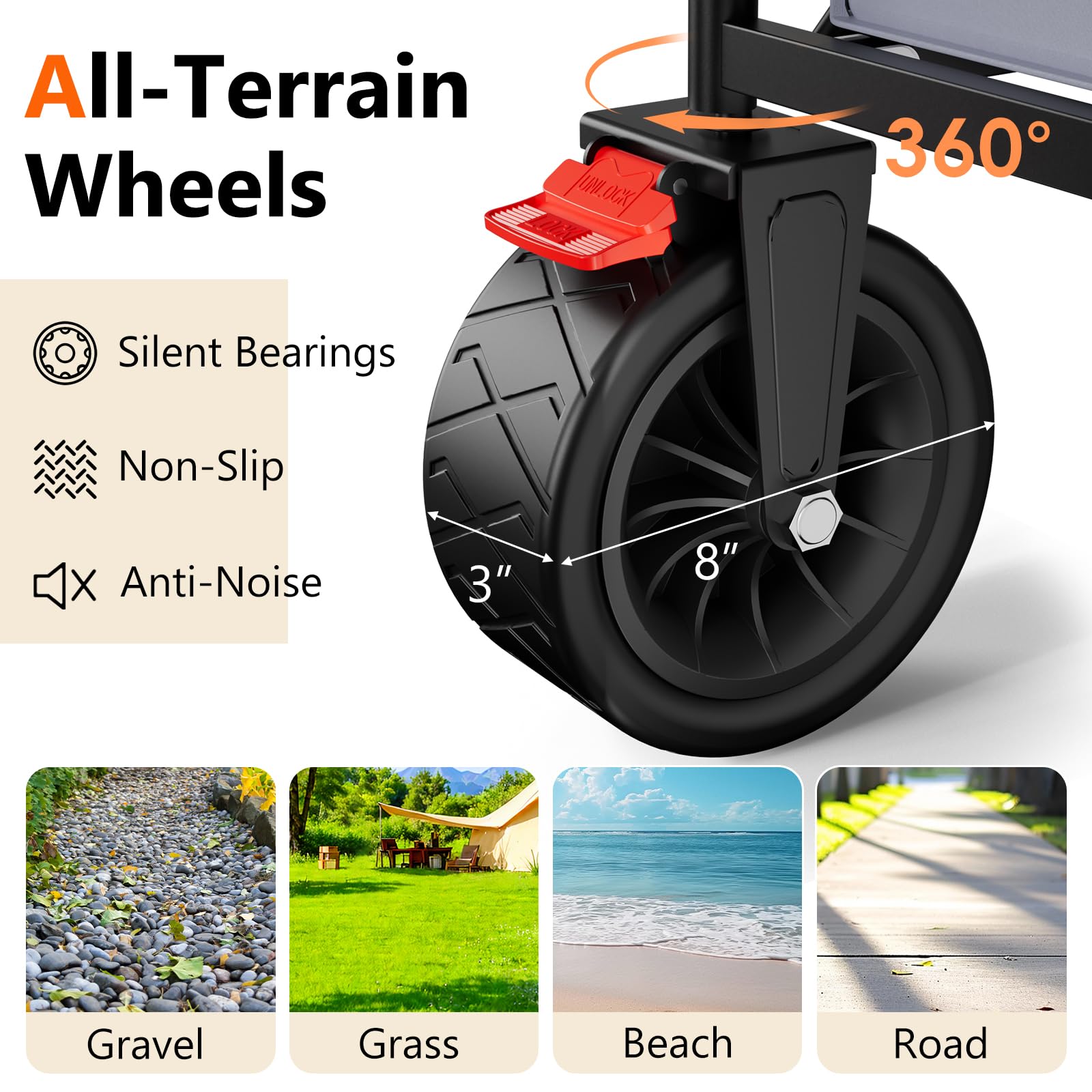 EAYNON folded compact for trunk storage emphasizing easy transport