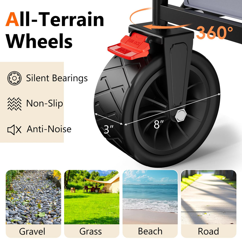 EAYNON folded compact for trunk storage emphasizing easy transport