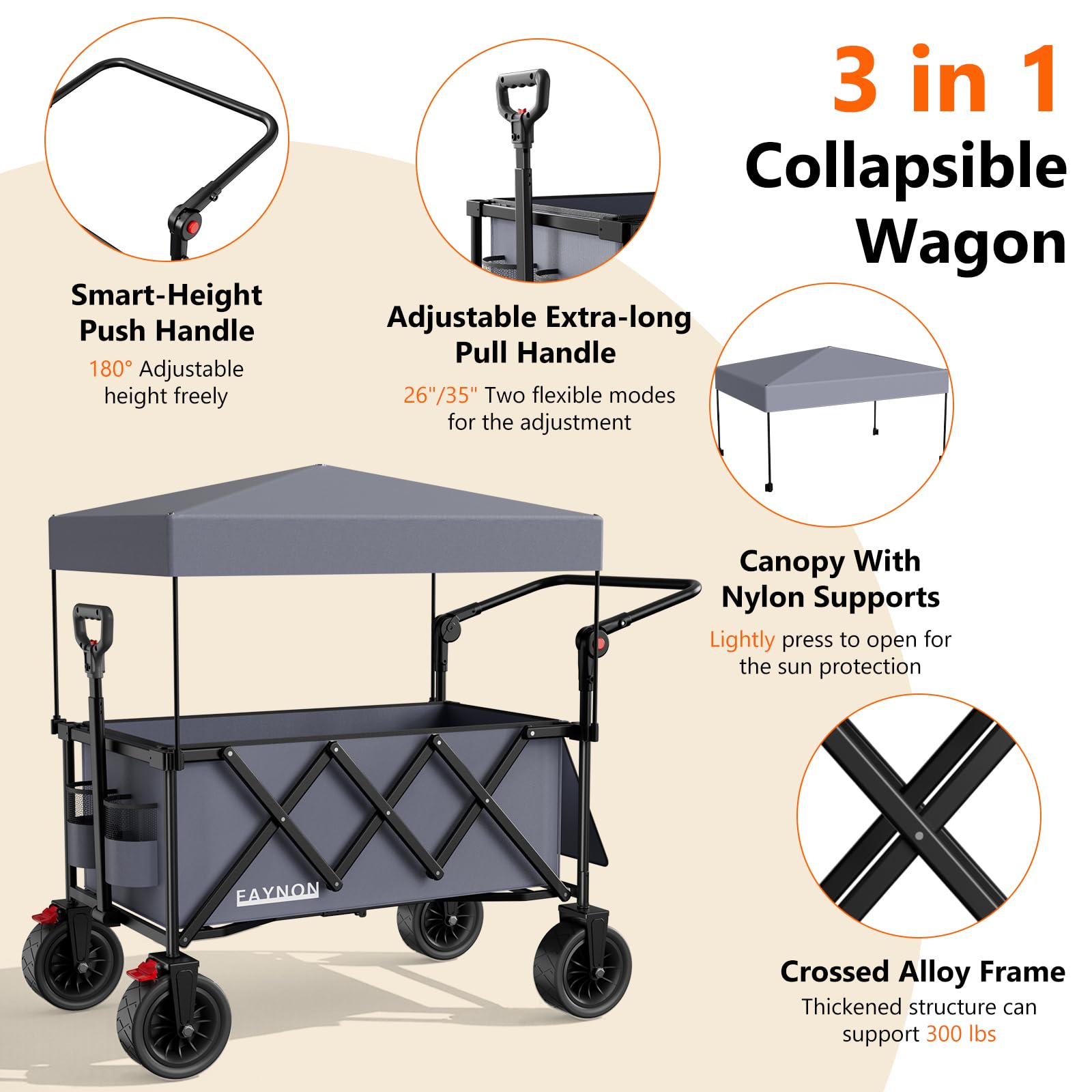 EAYNON interior loaded with gear illustrating 150L capacity and organization