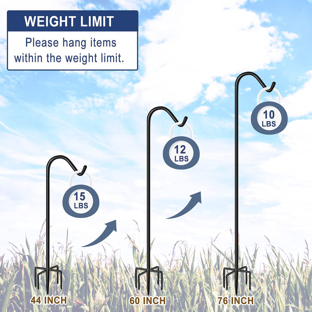 Eazielife hook holding a bird feeder, outdoor use attracting birds and easy feeding access