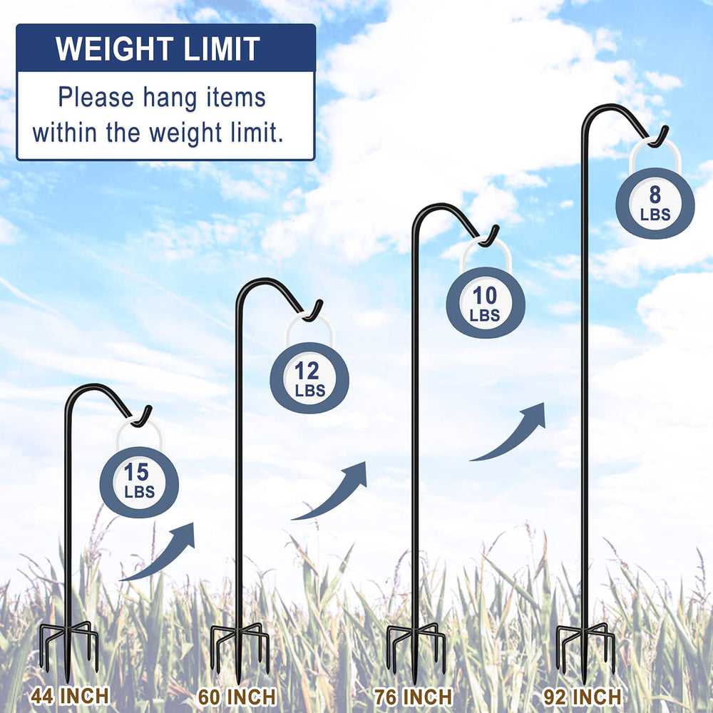 Eazielife pole with hummingbird feeder showing safe elevated feeder placement