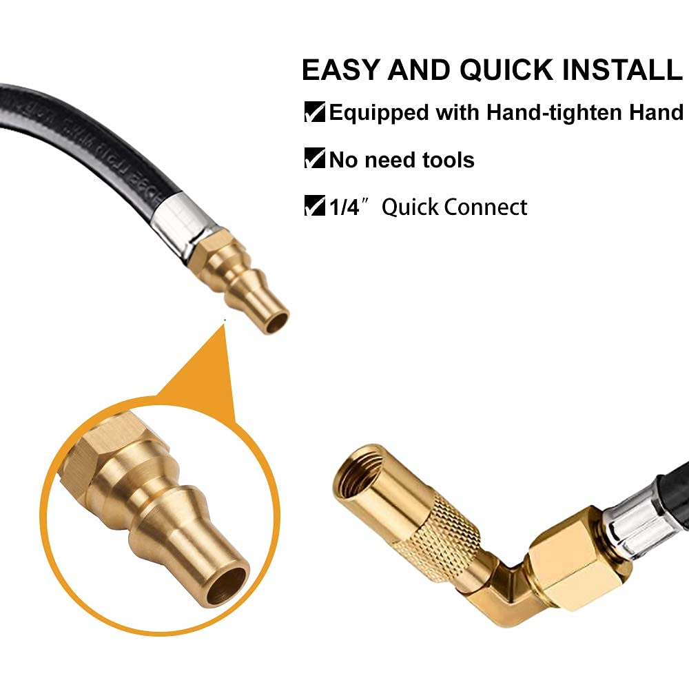 Eazy2hD hose attached to Blackstone griddle demonstrating ready-to-use setup