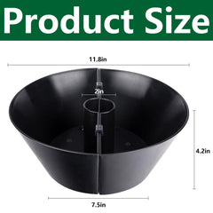 EBaokuup close-up of drainage holes in planter bottom, prevents waterlogging