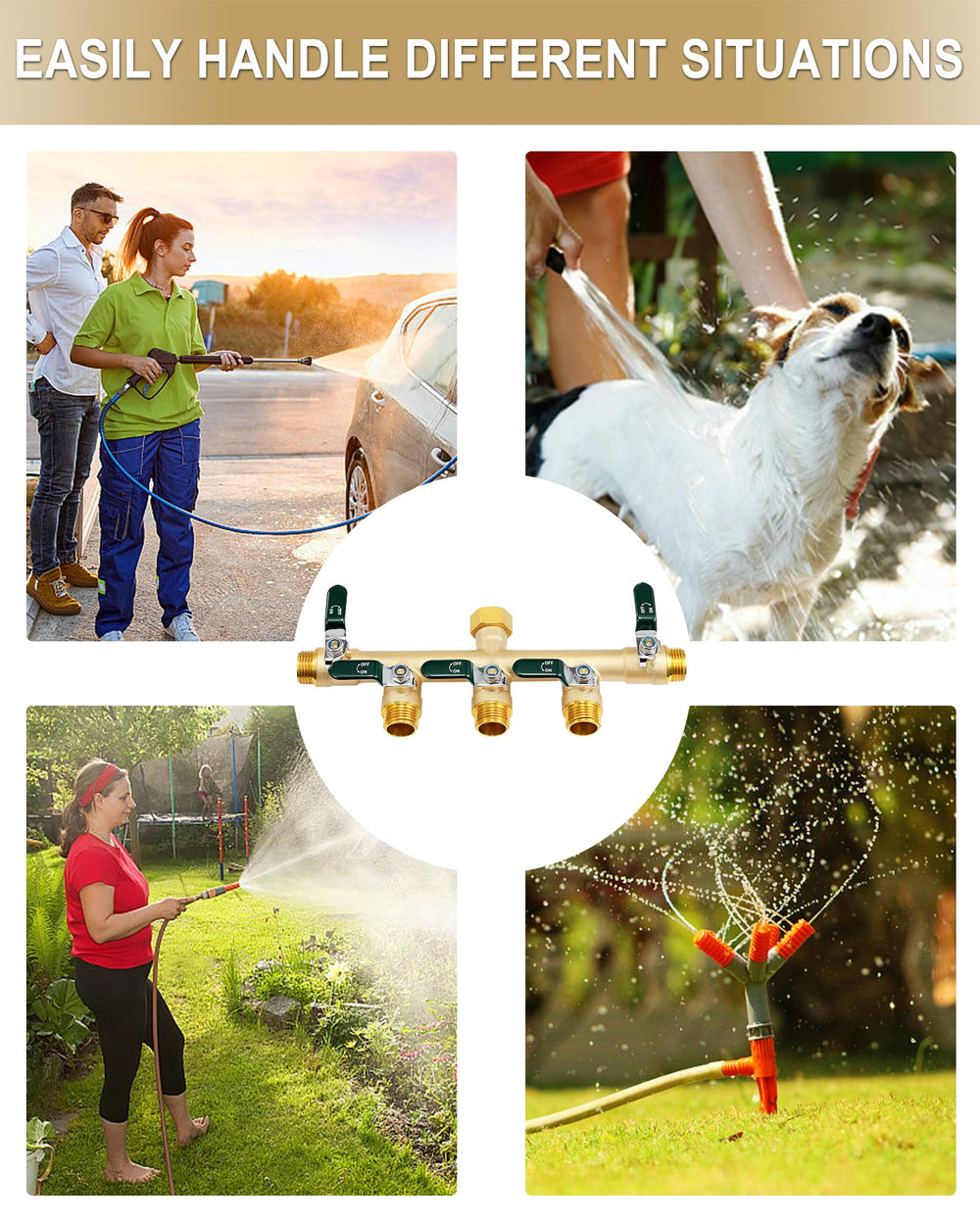 EBH attached to outdoor faucet demonstrating quick install and secure fit