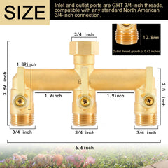 EBH close-up of three metal valves displaying precise controls and leak resistance benefit
