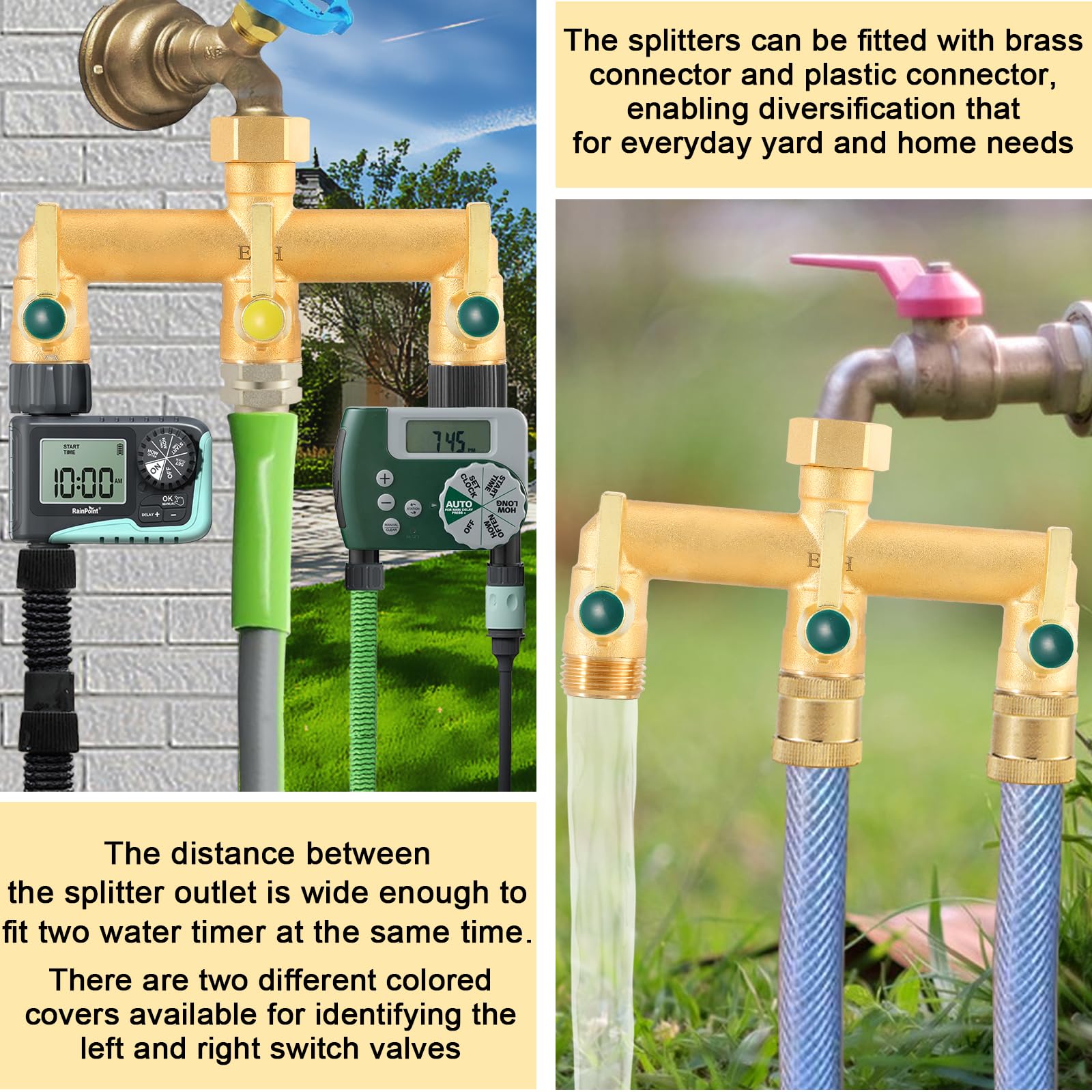 EBH size comparison beside hand and hose highlighting compact footprint and easy handling