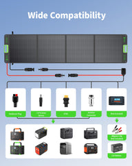 EBL fully unfolded 200W solar array demonstrating broad sun-facing surface