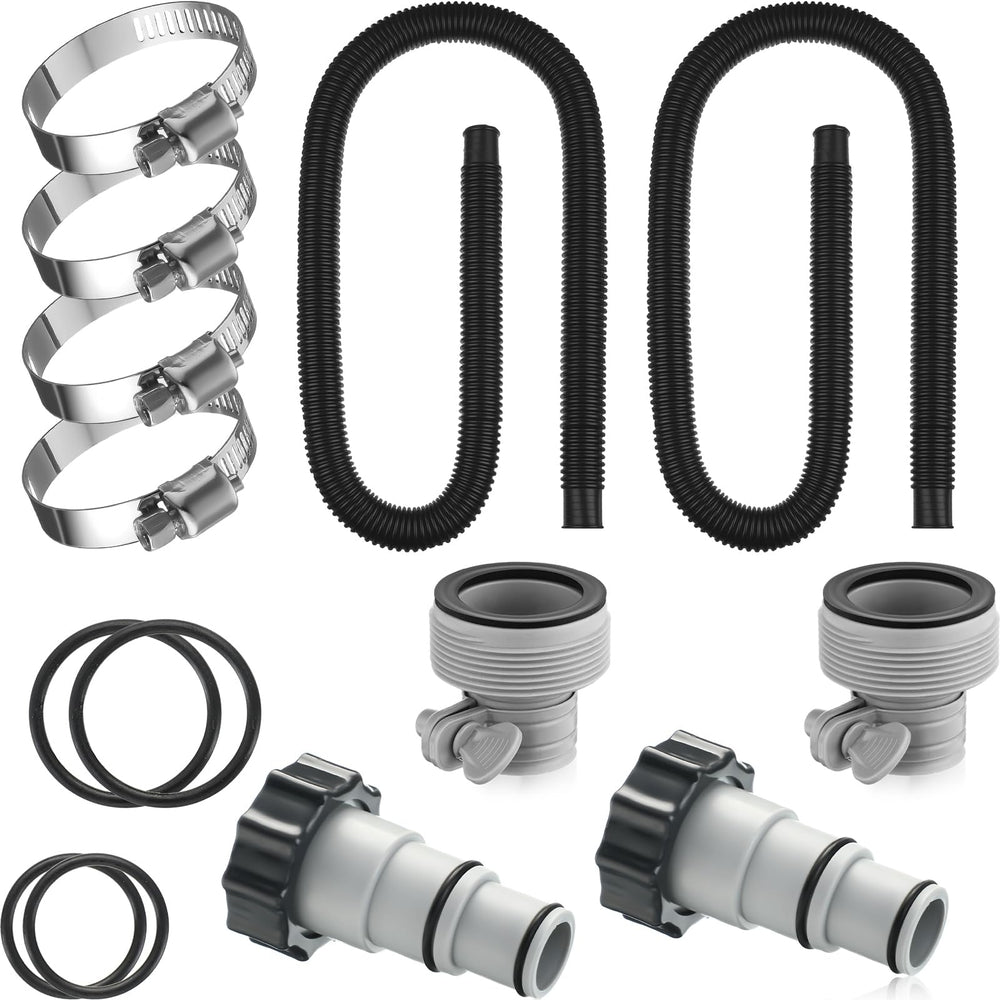 EBOOT front view of 1.5-inch 59-inch hose kit showing parts and benefits