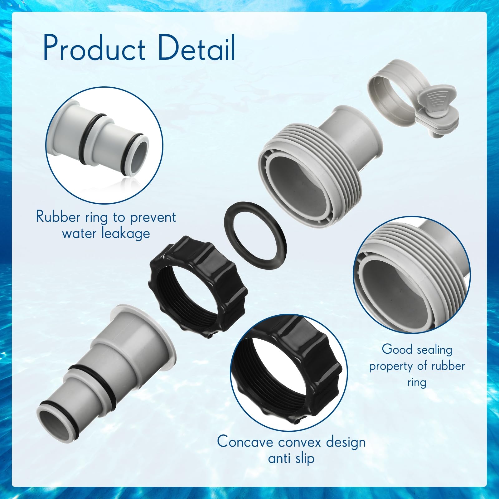 EBOOT hose end with collar showing secure connection and leak reduction