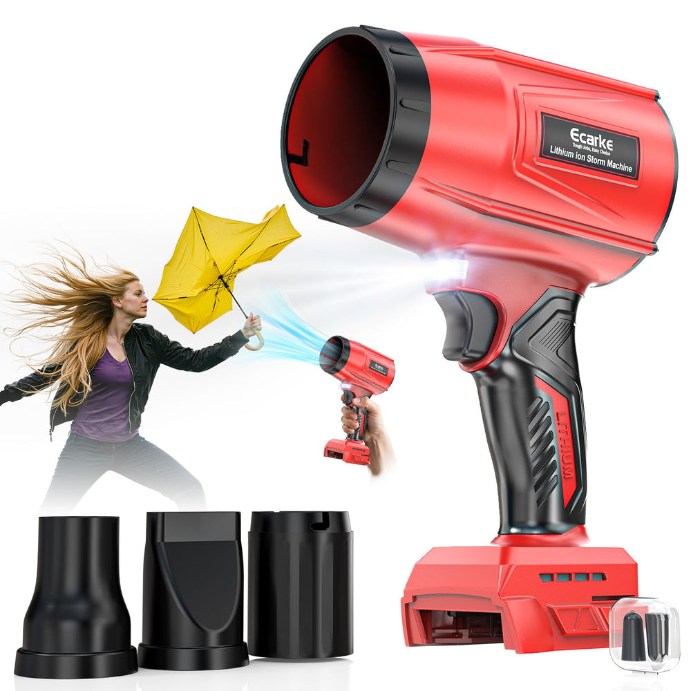 Ecarke front view showing nozzle and compact design benefit portability