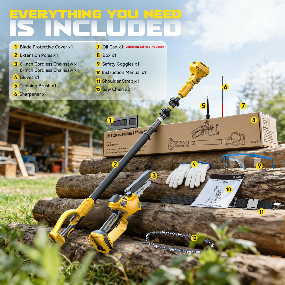 Ecarke product labels and safety features highlighting specs and care