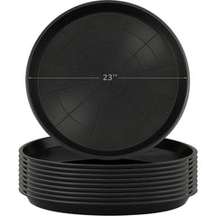 Eccliy front view of 23-inch saucer protecting floor