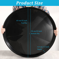 Eccliy close-up of saucer rim and depth for reliable water containment