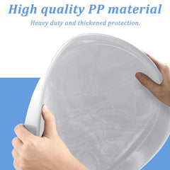 Eccliy saucer holding a heavy ceramic pot demonstrating stable support