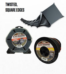 ECHO close-up of twisted square Black Diamond line showing sharp cutting edges