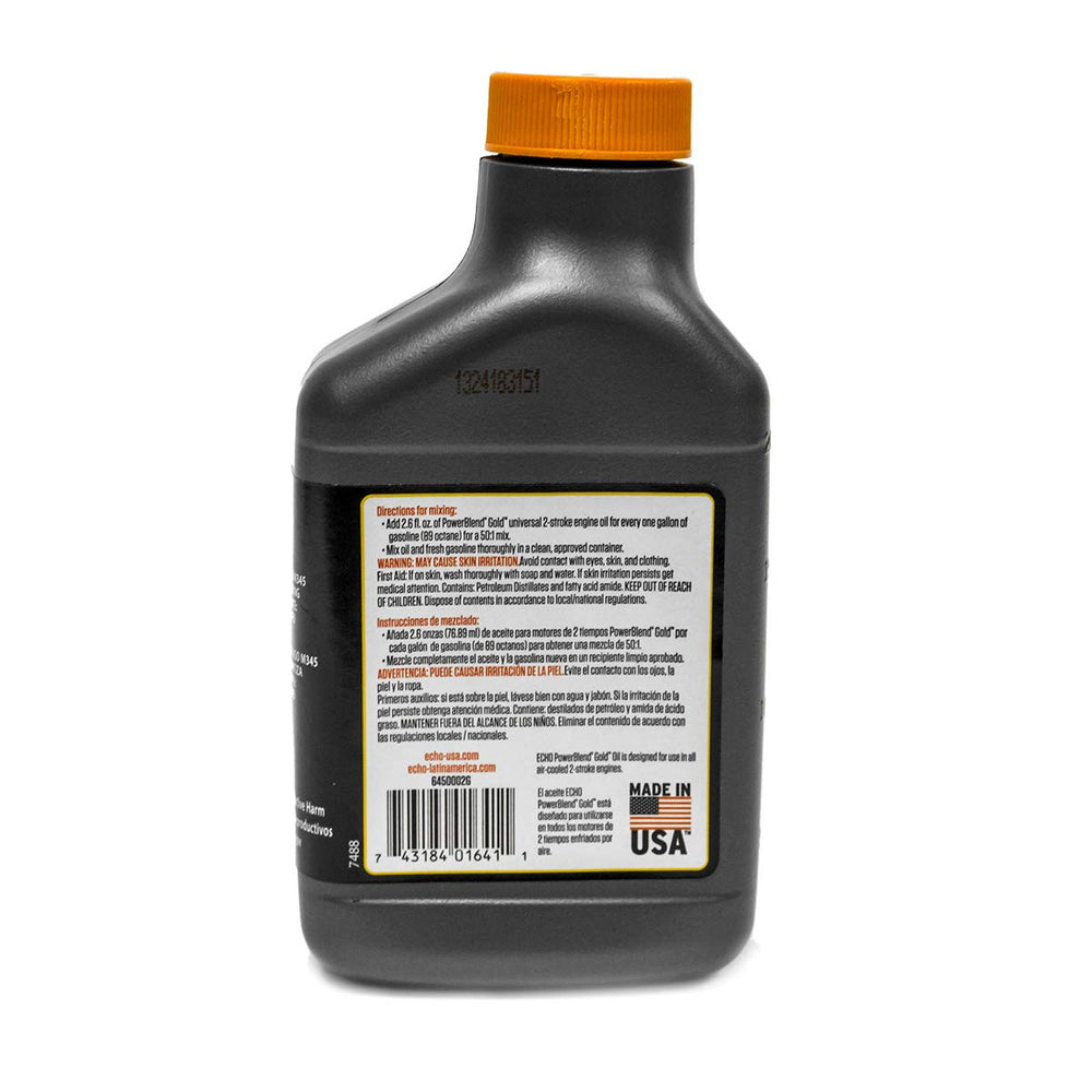 ECHO bottles with outdoor power tools illustrating bulk supply for pros