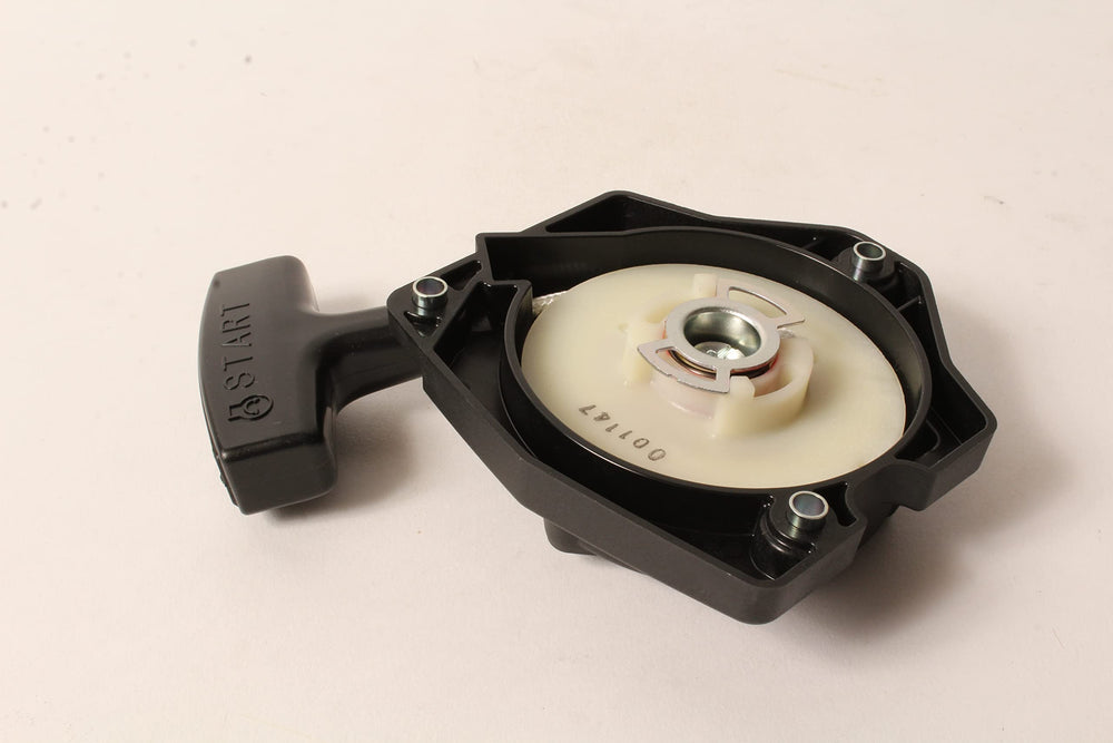 ECHO recoil starter close-up of spring and pulley detail for durable rewind performance