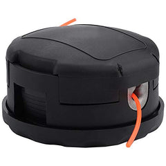 ECHO Speed Feed 400 installed on trimmer shaft illustrating correct fit and improved trimming efficiency