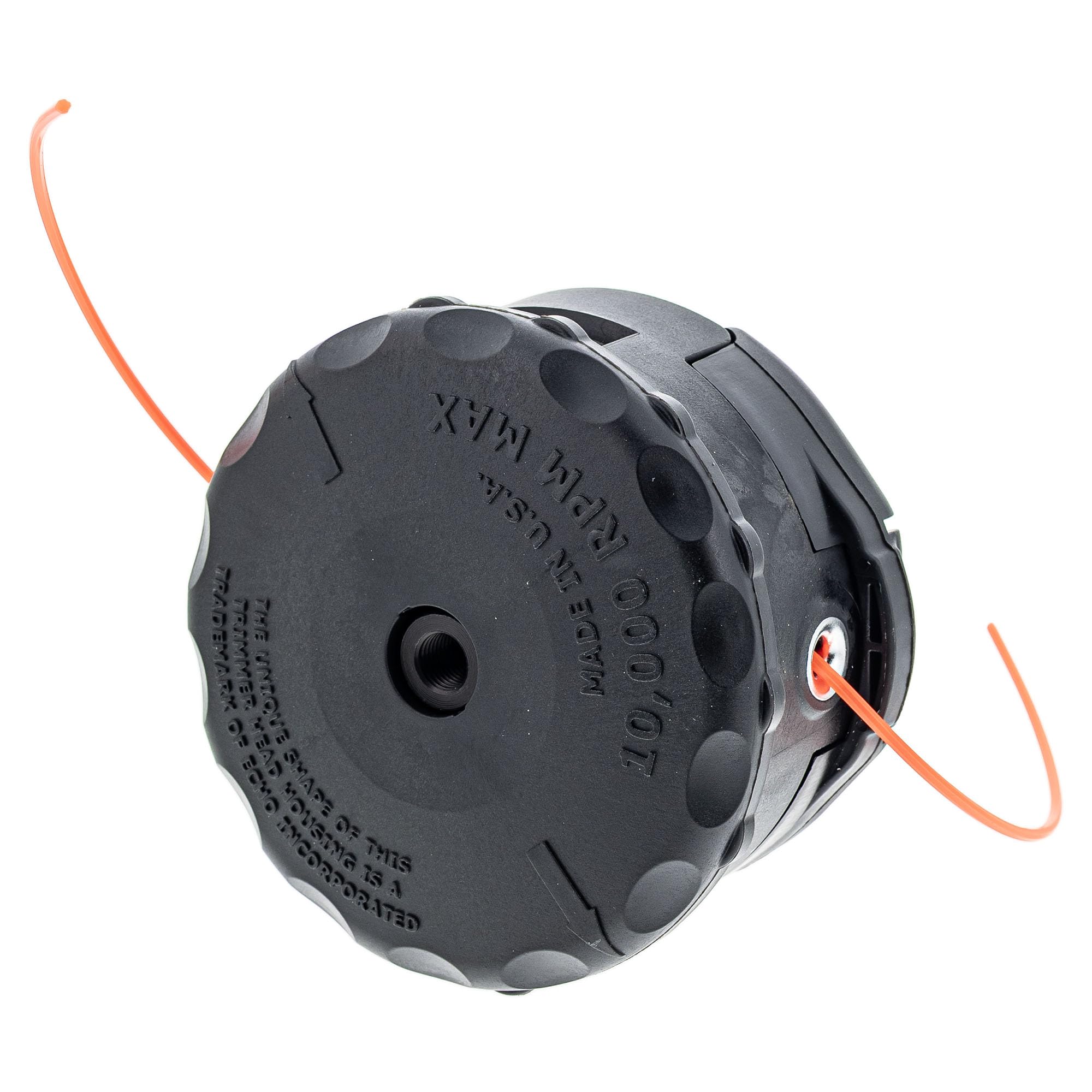 ECHO Speed-Feed 400 held in hand for scale showing compact size and easy handling