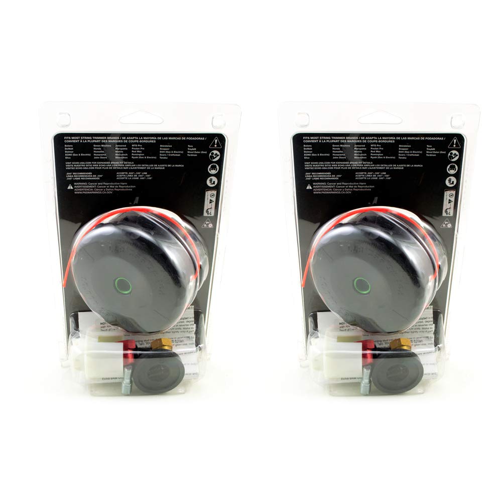 ECHO close-up of spool and bump knob showing easy reloading advantage